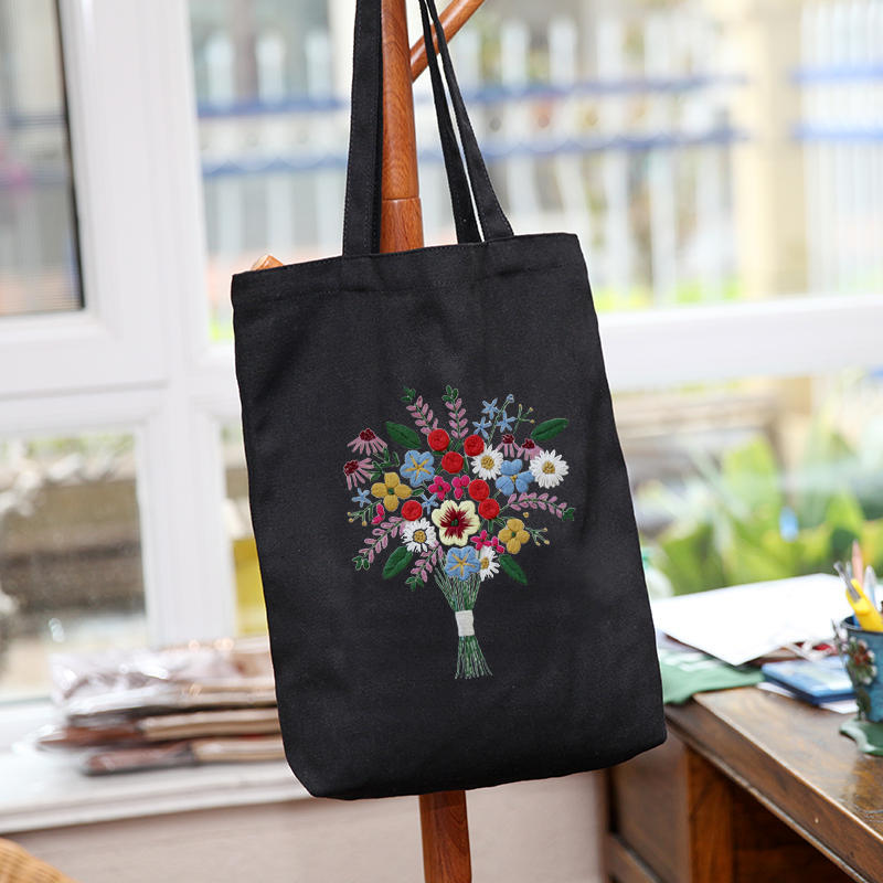 Canvas Bag Embroidered Diy Material Kit