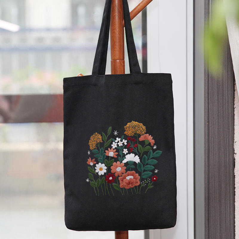 Canvas Bag Embroidered Diy Material Kit