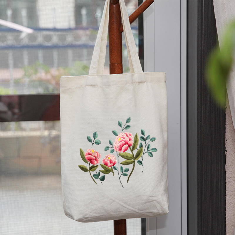 Canvas Bag Embroidered Diy Material Kit