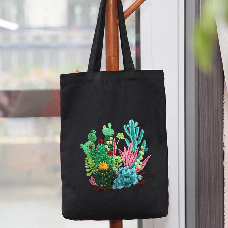 Canvas Bag Embroidered Diy Material Kit