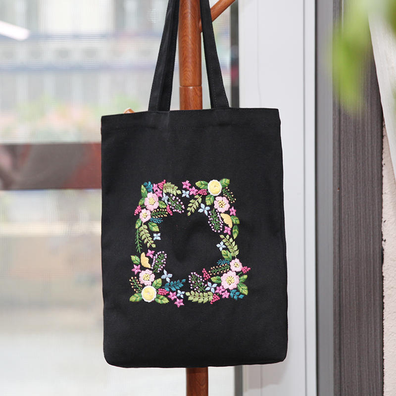 Canvas Bag Embroidered Diy Material Kit