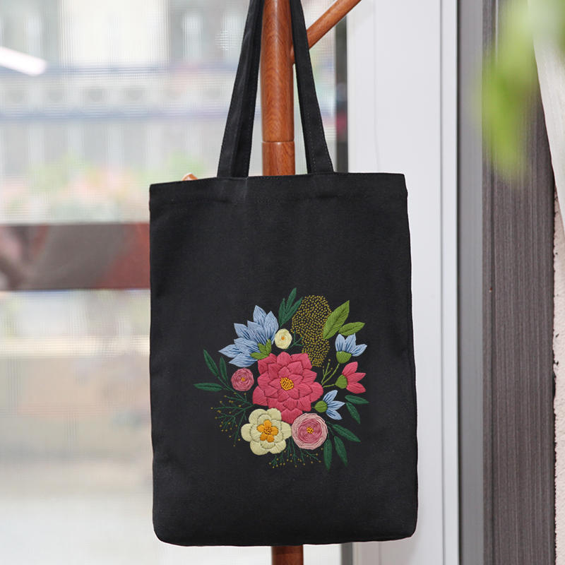 Canvas Bag Embroidered Diy Material Kit