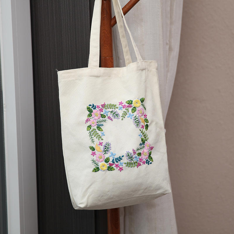 Canvas Bag Embroidered Diy Material Kit